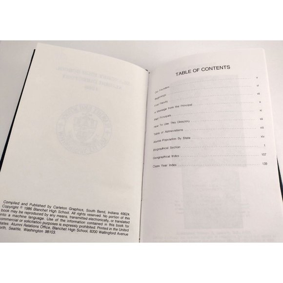 Blanchet High School Alumni Directory 1986 Seattle Washington Catholic Christian - Picture 2 of 4